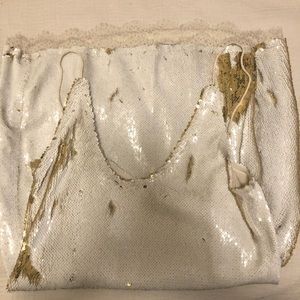 FP gold/white sequin dress